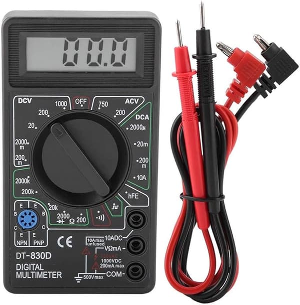 DT830D LCD Digital Multimeter, Voltmeter Ammeter AC/DC Meter Tes