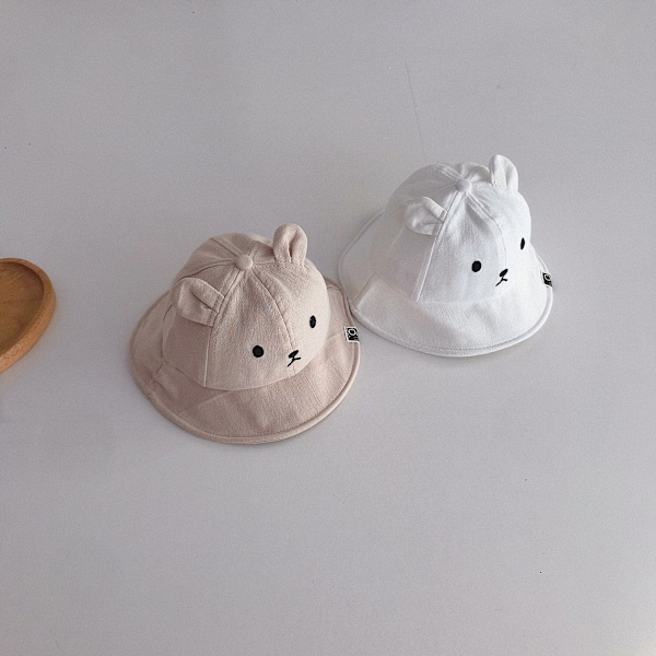 2-pak justerbare baby solhatter, sommerstrandhatt for småbarn, sol P