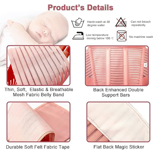 Maternity Belly Support Belt - Justerbar graviditetsbälte, lätt