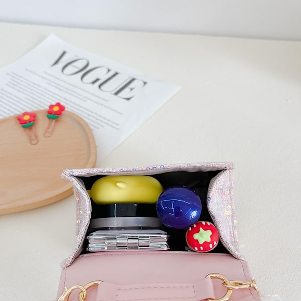 Barnbåge accessoar prinsessa pärla handväska 8