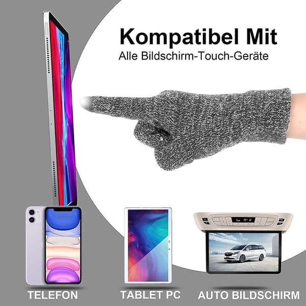 Handsker Mænd Kvinder Vinterhandsker Touchscreen Handsker Varme Handsker K