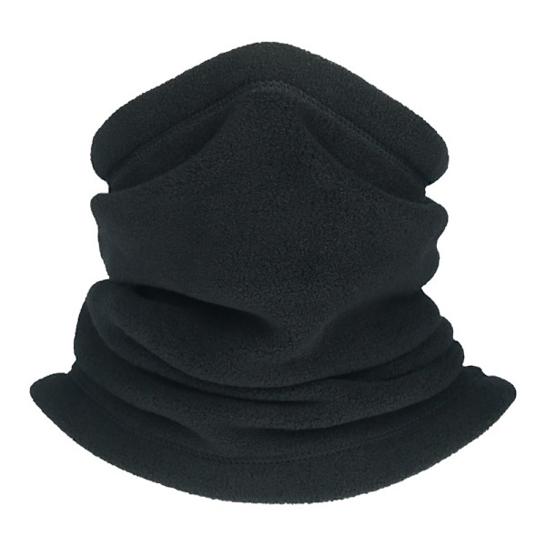 Fleece nackskydd med multifunktionell dragsko haklapp utomhus s
