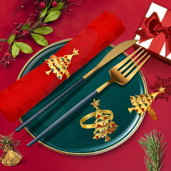 Julgranservettringar Set med 12, Bordsdekoration för Fest
