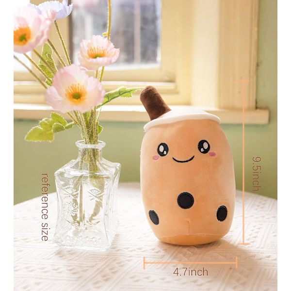 9,5 tuuman Boba Tea Plush Mini Kawaii Plushies Toy Cute Bubble Mil