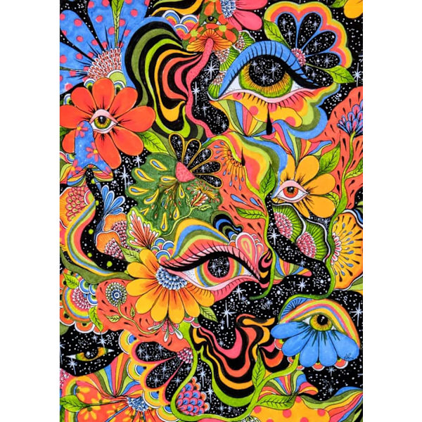 DAICHEL Trippy Diamond Beginner's Diamond Dot Painting, Round 5D