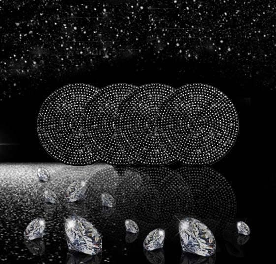 4 stk. Bling Bilkopholder, Universal Bling Bil Interiør Tilbehør