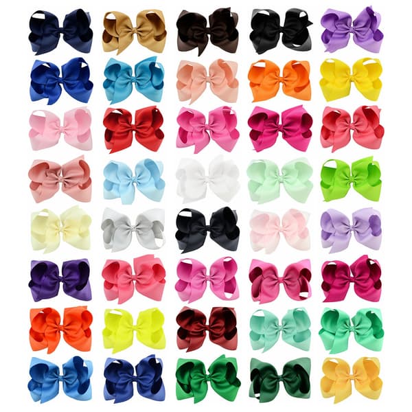 20 stycken flickor rosett hår accessoarer