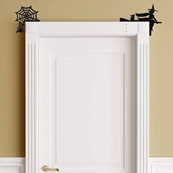 2 kpl Halloween-kohtauskoristetta, puinen käsityöoven riipus
