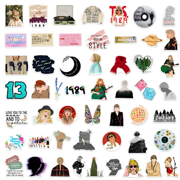 150 Legendaarista laulaja Taylor Swift -graffititarraa