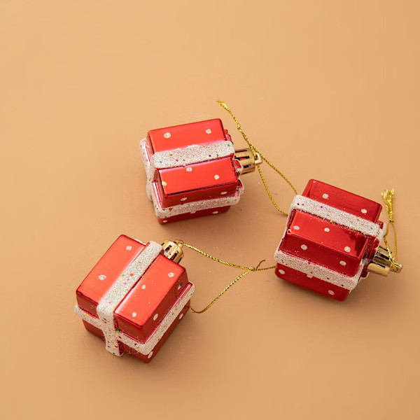 Candy Cane Julepynt, 9 stk. Plastik Candy Cane Kit, Ch