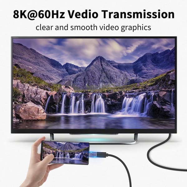40 Gbps USB C-förlängningsadapter, 2-pack USB C 8K@60Hz hane till hona