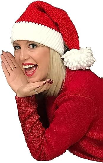 Julehat Vinterhat til Kvinder Blød Varm Strikhue Skull Christma
