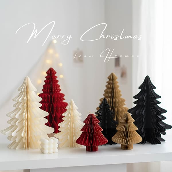 2 stk. Julepynt kontor juletræ origami jul