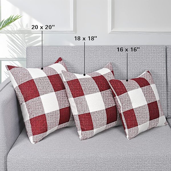 Buffalo Check Pudetrekk Sett med 2-45*45cm