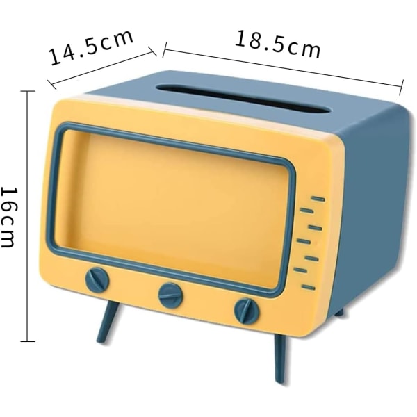 Retro TV-formet servietbeholder til telefonholder til alle telefoner Uniq