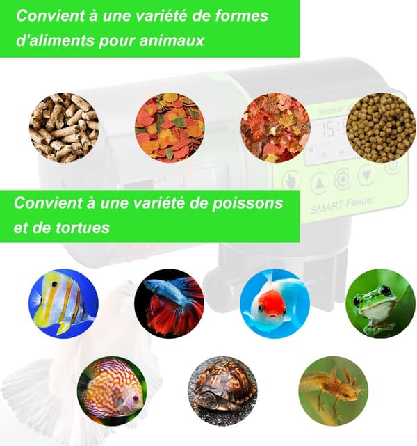 Akvarie Automatisk Foderautomat Akvarie Automatisk Foderautomat Guldfisk Gebyr
