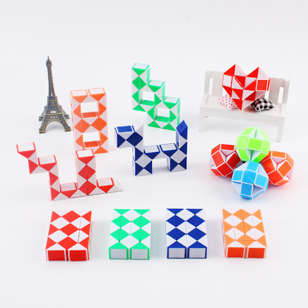 12 st Mini Magic Snakes med 24 rosetter