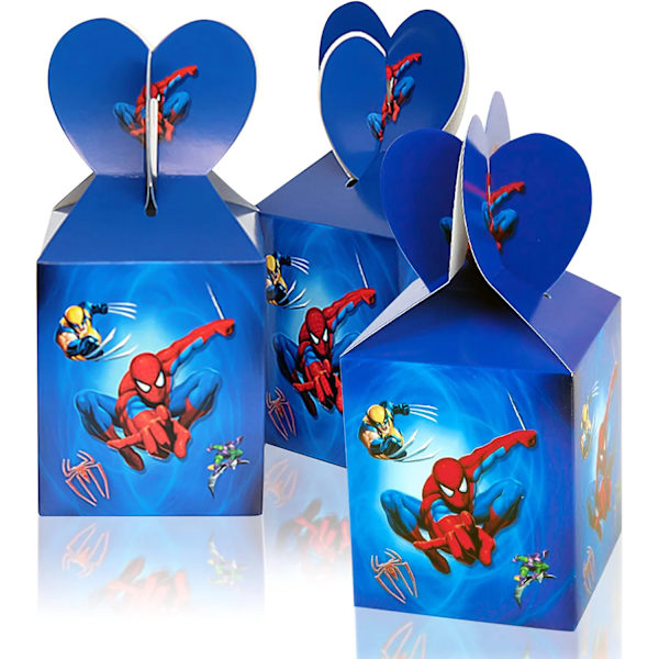 Spiderman joulumakeiskotelo, 24 kpl joulupaperilaatikkoa, syntymäpäivä