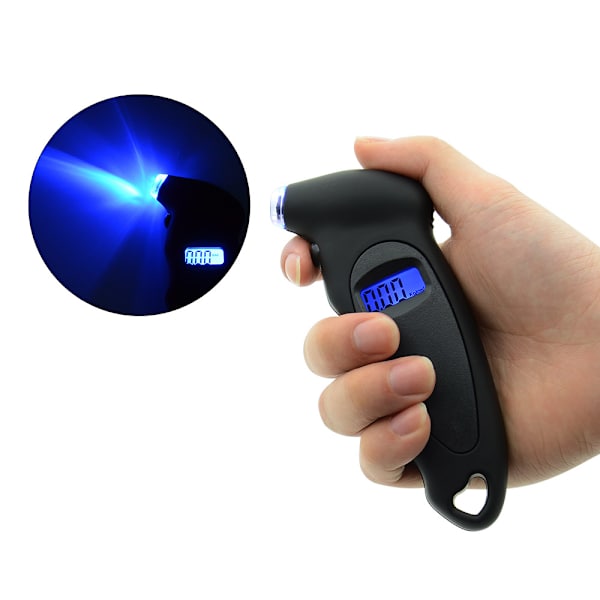 Däcktrycksmätare, Digital däcktrycksmätare, 150 PSI 4 Para
