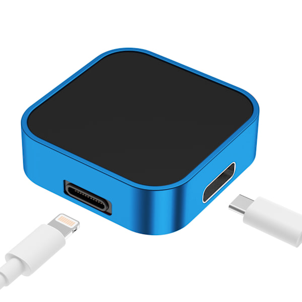 Apple Watch Magnetisk Oplader, Dobbelt Interface, Blå (Datakabel N