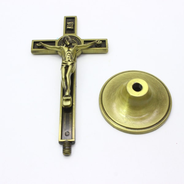 2 st Crucifix Staty Skulpturer Kors Jesus Kristus Ornament Dek