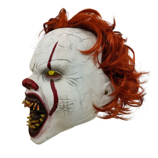 Clown Back to Soul 2 pennywise Mask LED Light Wig Headgear Horro