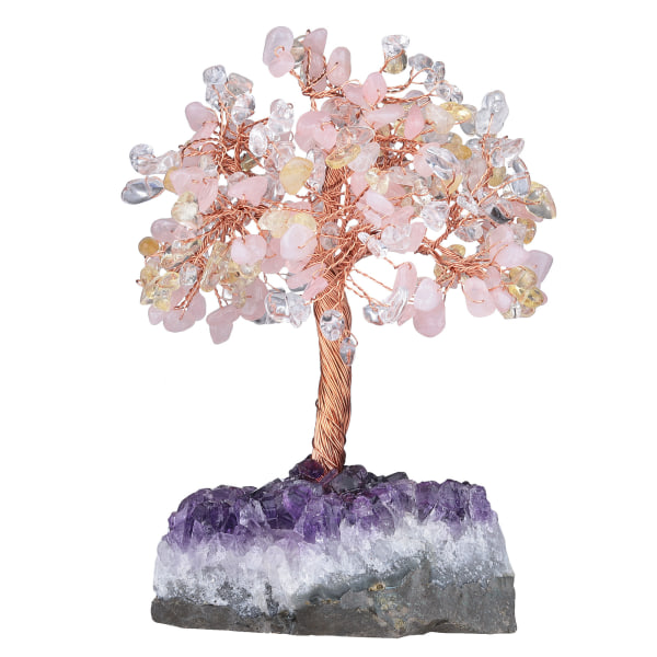 Kristall förmögenhetsträd hantverk dekorativa ornament - 3 färger