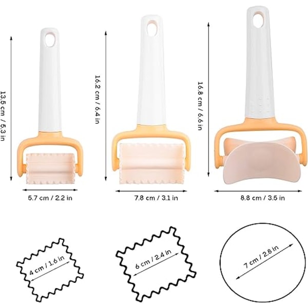 Keksform, 3 delar plastkakform kit multifunktionell