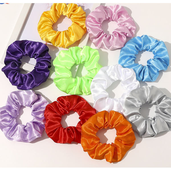 6 stk. LED lysende scrunchie, lysende elastisk hårbånd, Scr