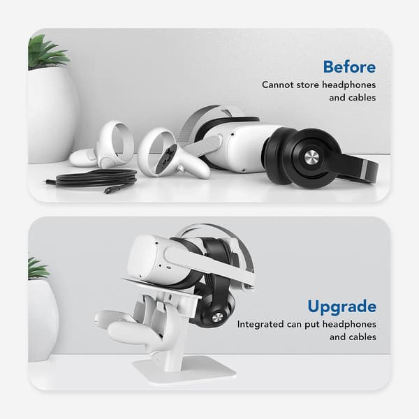 VR-stativ for Oculus Quest/Quest2/Rift S/HTC Oculus VR-skjerm White