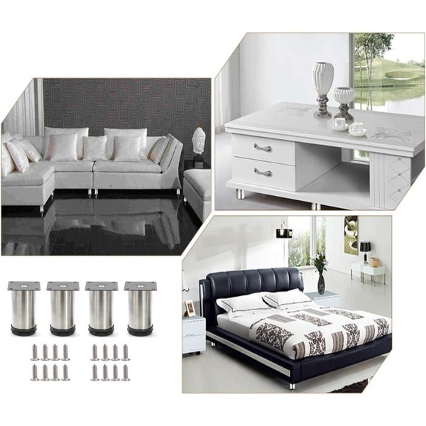 4 skab fødder TV skab fødder sofa fødder (højde 10cm)