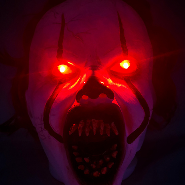 Joker Back To Soul 2 Pennywise Maske LED Lys Paryk Hovedbeklædning Horro