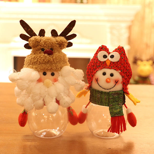 Jul Älg Plysch Hatt Storlek Glas Godis Presentask Fönsterdisplay