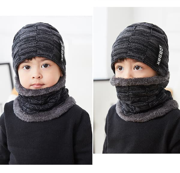 Plys fortykket uldhat 2-6 år efterår og vinter barn