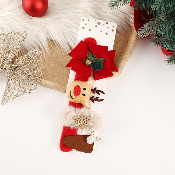 Jul Barn Racket Femdelad Set Jul Dekoration Set Semestergåva Erbjudande Flera Mönster Jul Armband 29*10cm