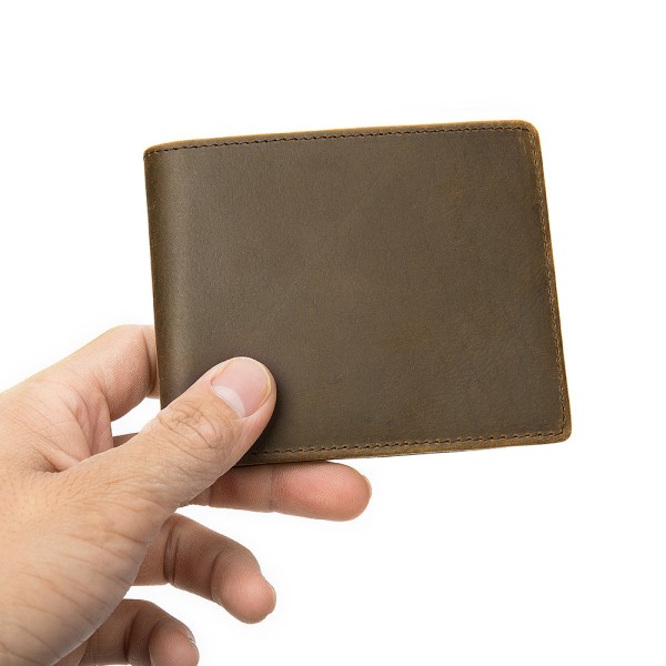 Mænds Tegnebog RFID Blokering Læder Tegnebog til Mænd Bifold Tegnebøger - Kaffe