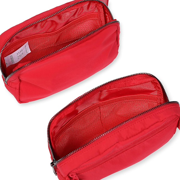 Unisex Mini Bältesväska med Justerbar Rem Liten Midjeväska för