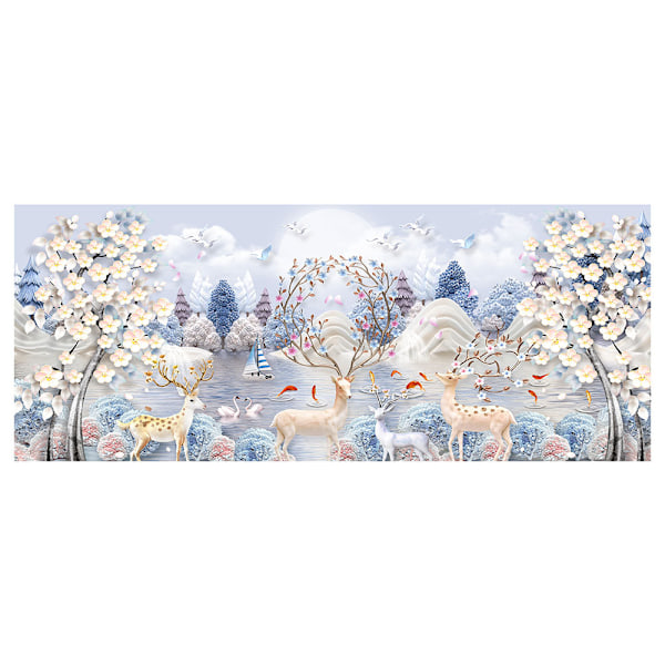 DIY älg diamantmålning, multi-storlek 100*40cm