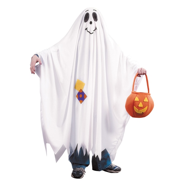 Ghost Boo och Friendly Children's Halloween Spooky Trick-or-Trea