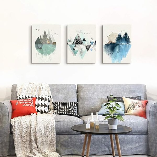 Abstrakt berg i dagsljus Canvas Prints Väggmålningar Abstra