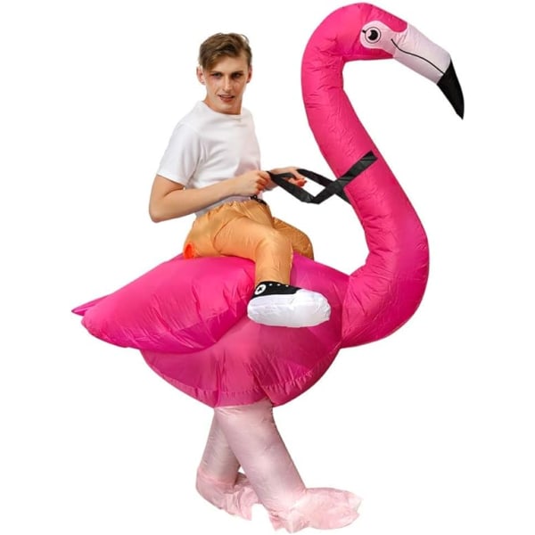 Flamingodräkt Uppblåsbar för vuxna Flamingodräkt Uppblåsbar Cl