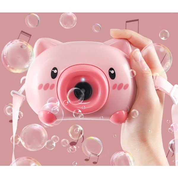 1 stk. Pink Bubble Machine, Legetøj til børn 3 4 5 6 7 8 9 10 år