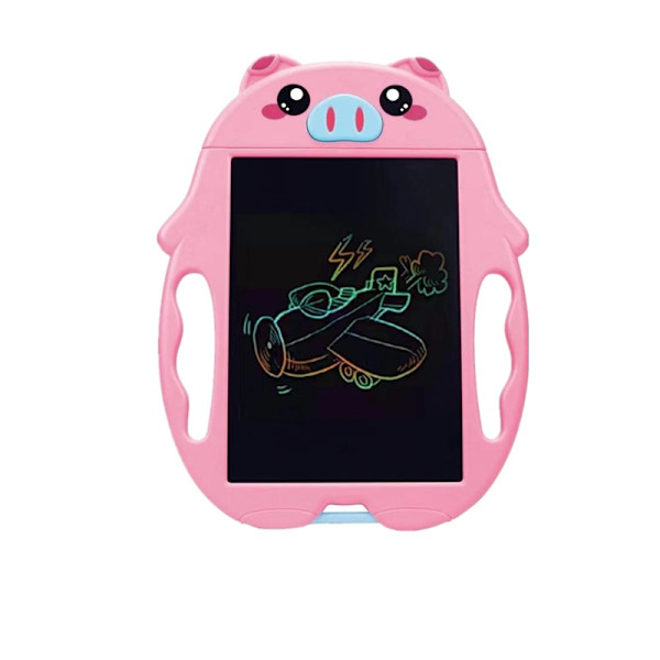 Barns LCD-skrivetavle, tegnetavle, fargerik og viskbar