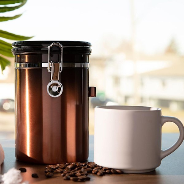 Kaffekanne i rustfritt stål med dato for matlagring 1,8L