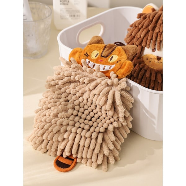 Chenille handduk med hängande ring, superabsorberande mikrofiber
