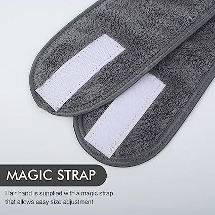 3 stk Mikrofiber Hårbånd Kvinner Sminke Spa Vaskbart Hårbånd