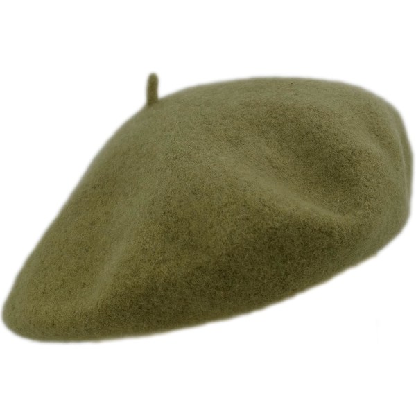 Dameuld uld beret, baskisk damehue 100% uld Margie beret, damefarvet beret