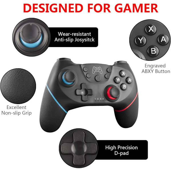 Trådløs controller til Switch/Switch Lite/Switch OLED