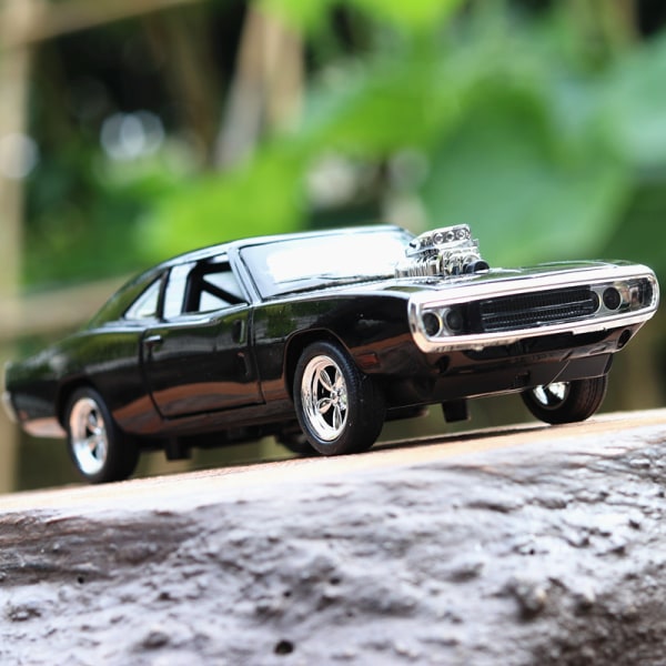 Modellbil 1:32 Mustang GT 1967 Svart GT500 Modellbil