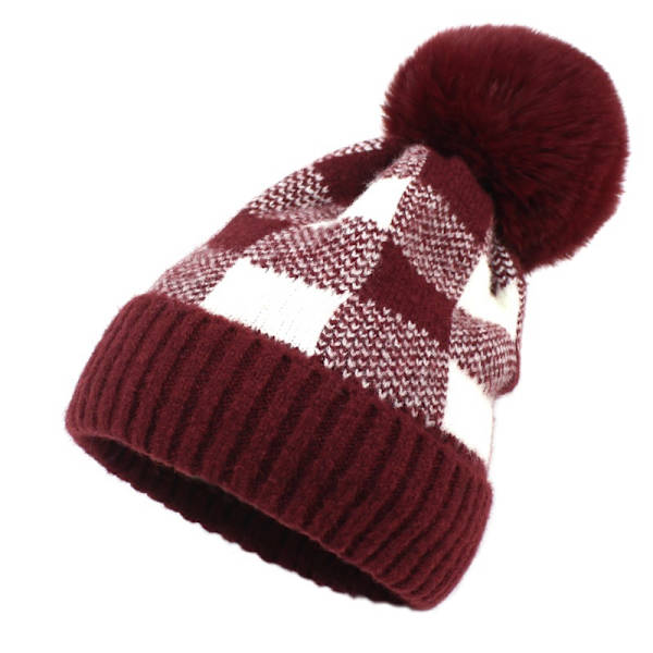 Damer Vinter Varmt Hue Retro Ternet Uld Hue